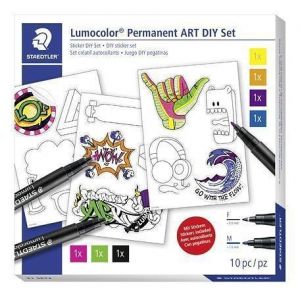 Kreativní sada "Lumocolor Permanent ART", samolepky, STAEDTLER 31 SET 2