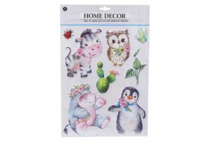 Nálepky na zeď 41,5x28 cm Zvířátka