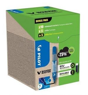 Popisovač na bílou tabuli "V-Board Master" + náplň, modrá, 2,3mm, kuželový hrot, PILOT, WB