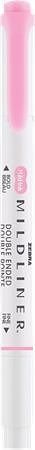 Štětcový fix "Mildliner Fluorescent", růžová, oboustranný, 1,0/3,5 mm, ZEBRA