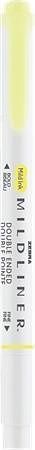 Štětcový fix "Mildliner Fluorescent", žlutá, oboustranný, 1,0/3,5 mm, ZEBRA