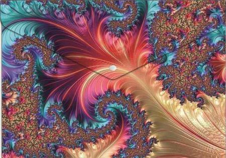 Desky s drukem "Fractal", A5, PP, 180 micron, PANTA PLAST