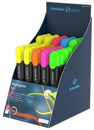 Zvýrazňovače "Job 150", displej, 35+20 ks, 1-5 mm, SCHNEIDER