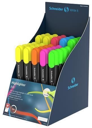 Zvýrazňovače "Job 150", displej, 35+20 ks, 1-5 mm, SCHNEIDER