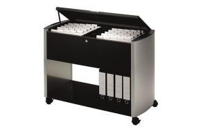 Pojízdná kartotéka "100 Top design line", stříbrná, DURABLE , 3080121