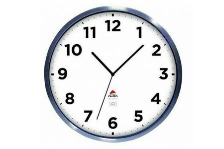 Nástěnné hodiny "Horextra", stříbrná, venkovní, 35,5 cm, ALBA