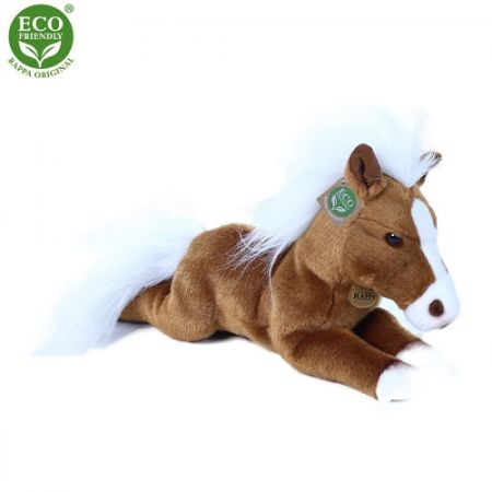Plyšový kůň ležící 25 cm ECO-FRIENDLY
