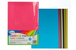 Papír barevný mix složka 20listů