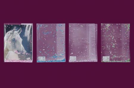 Obal na sešit A5 glitter s tekutinou