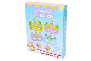 Kreativní set - Škraboška jednorožec