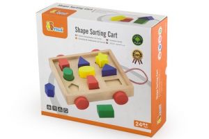 Dřevěná vkládačka - vozík