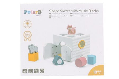 Dřevěná vkládačka se zvířátky