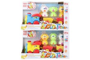 Baby vláček se zvířátky na baterie