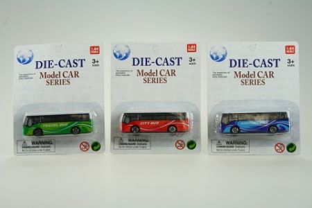 Autobus kovový karta