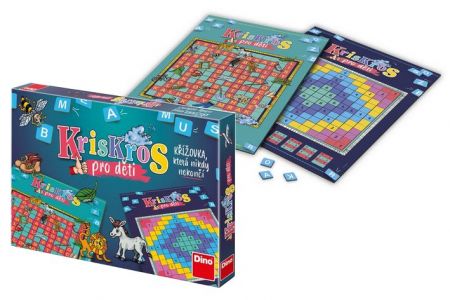 DINO Kris Kros pro děti společenská hra v krabici 33,5x23x3,5cm