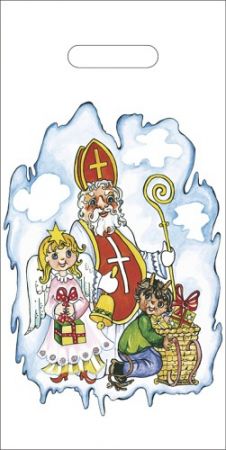 Taška mikulášská 40 x 20 Mikuláš s nůší