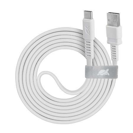 USB kabel "PS6002", USB-USB-C, 1,2 m, bílá, RIVACASE