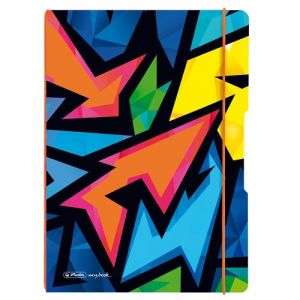 Sešit my.book flex Neon Art A4/40+40 listů (čtvereček a linka)