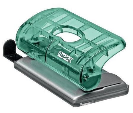 Děrovačka "Colour' Ice", zelená, 10 listů, mini, RAPID