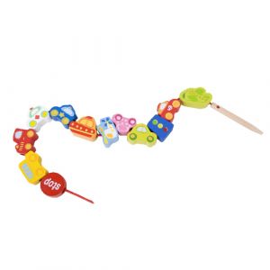 Korále dřevěné navlékací doprava