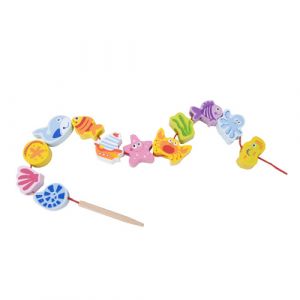 Dřevěné korále navlékací mořský svět