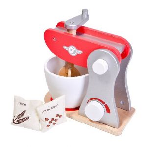 Dřevěný retro mixer s příslušenstvím