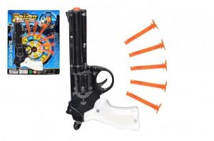 Pistole na přísavky plast 21cm na kartě 22x28x3cm