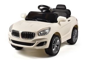 Elektrické auto bílé RC na dálkové ovládání 102x62x52 cm