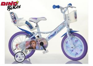 Dino Bikes Dětské kolo 14" s košíkem Frozen 2 2019