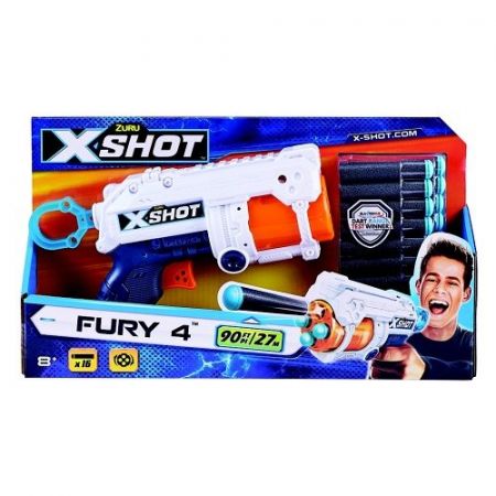 X-SHOT EXCEL Fury 4 s otočnou hlavní a 16 náboji