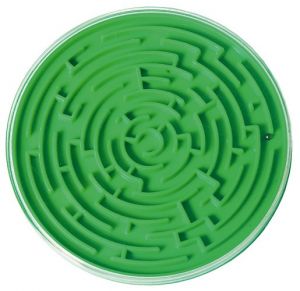 Bludiště, hra, hlavolam, plast, průměr 8cm
