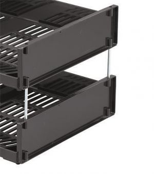 Adaptér k odkladači "Optimo", stříbrná, 4 ks, kovový, DURABLE 1700132001