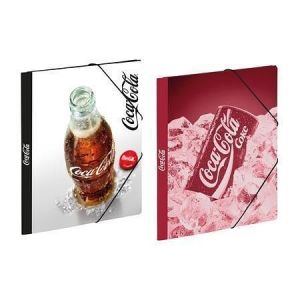 Deska s gumičkou &quot;Coca-Cola&quot;, karton, A4, VIQUEL 201872-08