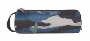 Penál kulatý "Solo Dark Army", modrý, maskáčový, , kulatý, PULSE 121957