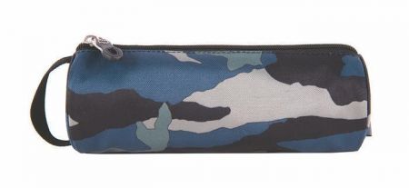 Penál kulatý "Solo Dark Army", modrý, maskáčový, , kulatý, PULSE 121957