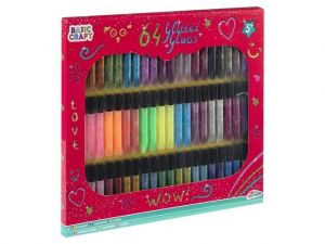 Třpytivá lepidla na malování 64 ks