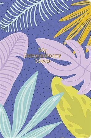 Poznámkový sešit "My extraordinary ideas", linkovaný, mix, A6, 80 listů, tvrdé desky, SHKO