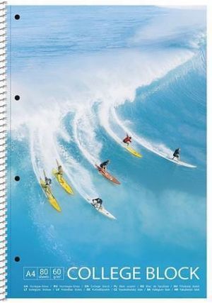 Spirálový sešit "College-block", čtverečkovaný, mix, A4, 80 listů, SHKOLYARYK A4-CC-080-66