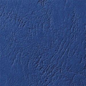 Desky pro vazbu "LeatherGrain", modrá, kožený vzhled, A4, 250 g, GBC