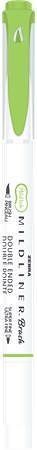 Štětcový fix &quot;Mildliner Cool &amp; Refined&quot;, zelená, oboustranný, ZEBRA