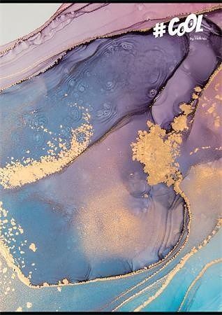 Sešit &quot;Fluid Art&quot;, A4, čtverečkovaný, 96 listů, COOL BY VICTORIA