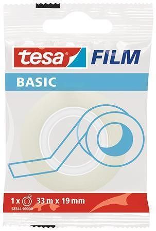 Lepicí páska "Basic 58544", průhledná, 19 mm x 33 m, TESA