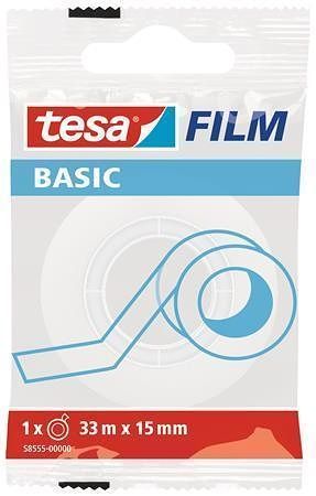 Samolepicí páska "Basic 58555", popisovatelná, 15 mm x 33 m, TESA