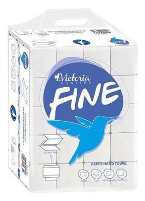 Papírové ručníky Z/V skládané, 2-vrstvé, 200 ks, VICTORIA