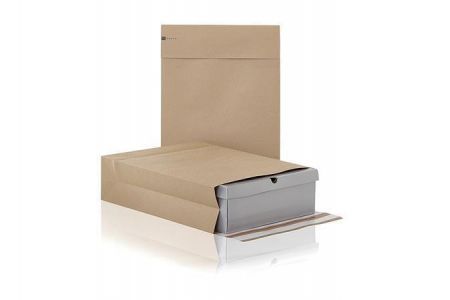 Obálka "e-Green", vratná, dva lepící proužky, L, 400x500x100+100 mm