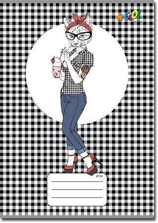Sešit "Animal fashion", A5, čtverčkovaný, 32 listů, COOL by Victoria