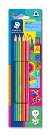 Sada grafitových tužek "Noris 118 Happy", HB, trojúhelníková, STAEDTLER 118 BK4 HA