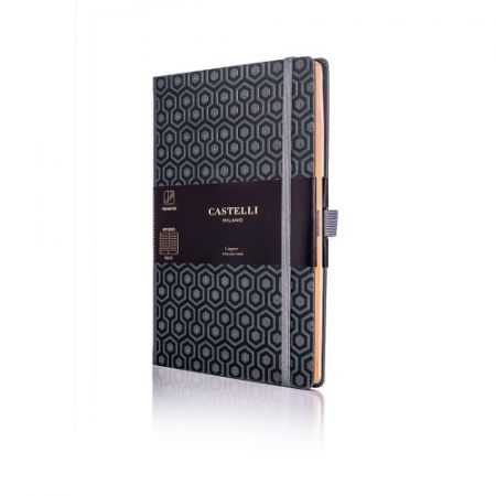 Linkovaný zápisník Castelli Milano Copper&Gold Honey Copper velikost S