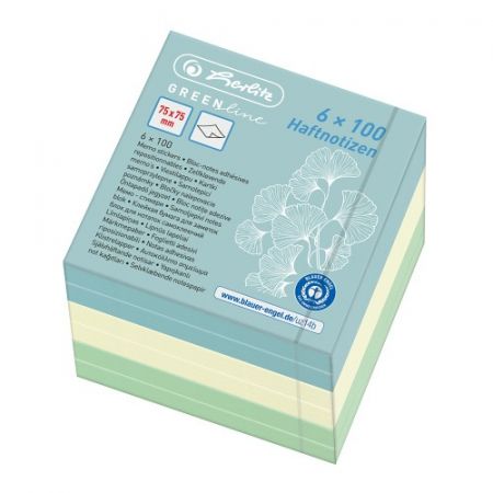 Samolepící bloček,75x75cm/100 lístků GREENline