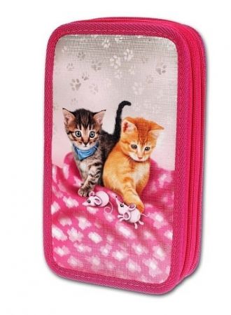 Školní penál PRÁZDNÝ 2-patra Cats & Mice